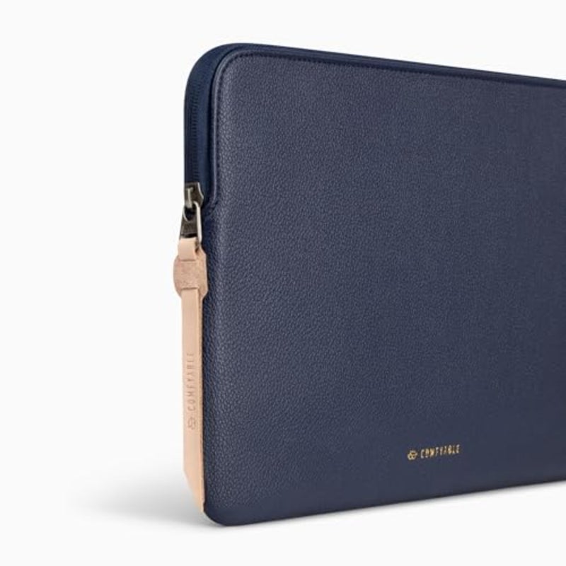 حافظة تابلت رفيعة لجهاز iPad Air 11 وiPad Pro 11، جلد PU، أزرق منتصف الليل، مقاومة للماء مع حامل قلم رصاص وتوافق لوحة المفاتيح - Image 2
