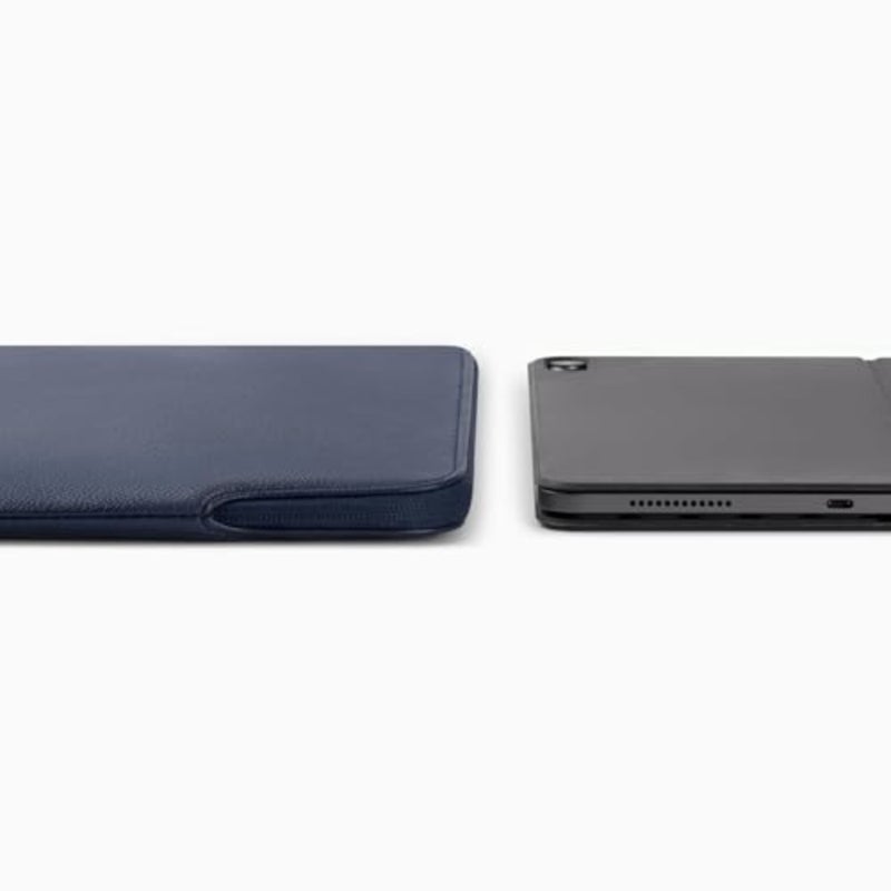 حافظة تابلت رفيعة لجهاز iPad Air 11 وiPad Pro 11، جلد PU، أزرق منتصف الليل، مقاومة للماء مع حامل قلم رصاص وتوافق لوحة المفاتيح - Image 3