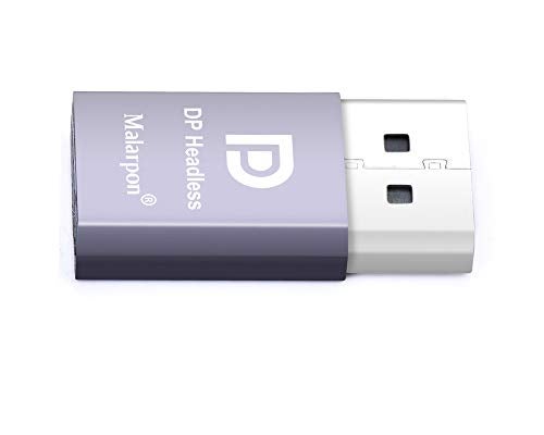 Malarpon DispalyPort Headless Ghost Display Emulator with Blue Light for PC 4K DP Dummy Plug (fit Headless 1080@60Hz-3840x2160@17Hz) 2P - Image 4