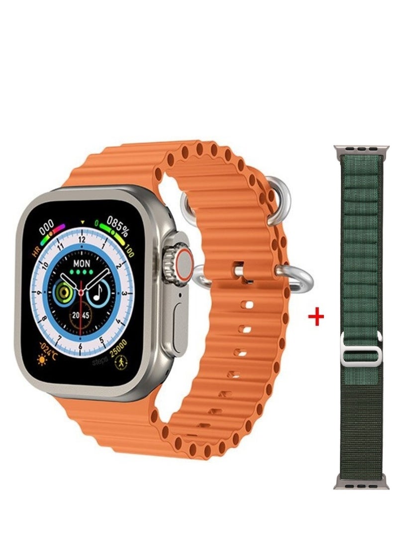 Bastec - Smart Watch 7in1 Deluxe Edition  Waterproof IP67 With Health Fitness Tracker Sport Watch Supports NFC with 7 Bracelets and Protection Cover 49MM-Multicolour - Image 1