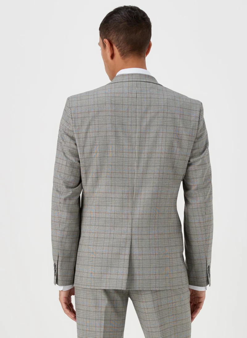 Matalan Taylor & Wright Stone Check Slim Fit Suit Jacket