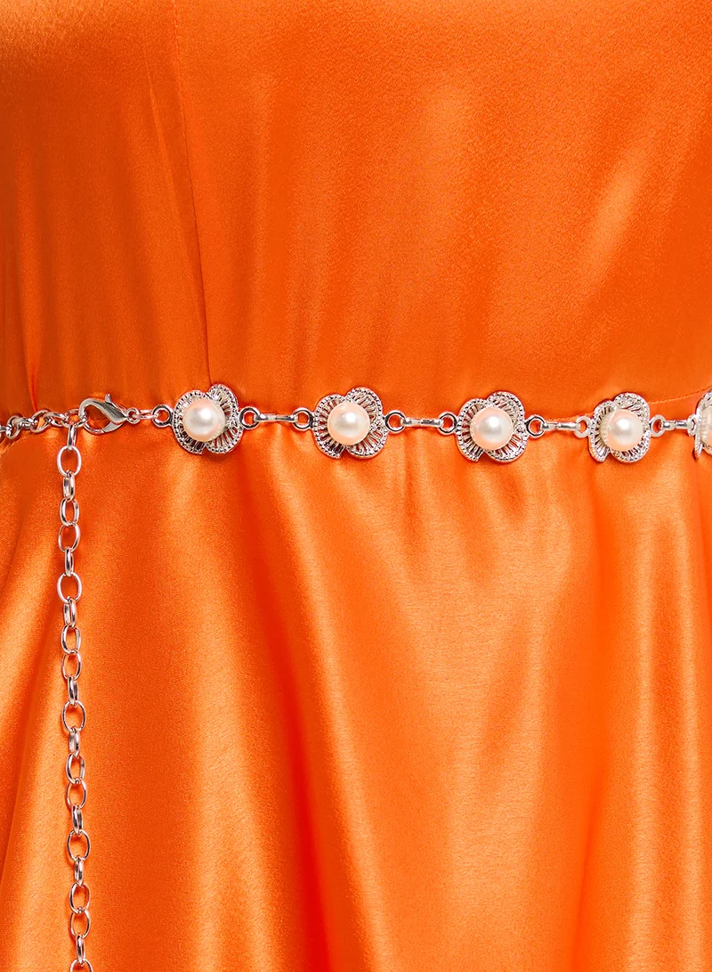 Ella Limited Edition Floral Pearl  Chain Belt