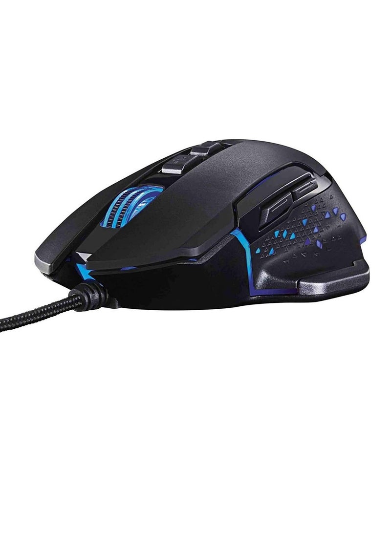 SilverCrest RGB Gaming Mouse - AVAGO 3050 4000DPI Optical (1000 Hz / 60IPS / 20G)- 6 LED Lights - 7 Prograble Buttons - Non-Slip Wired Ergonomic For MMO,RTS,FPS, MOBA Games (SGM 4000 A1) - Image 3