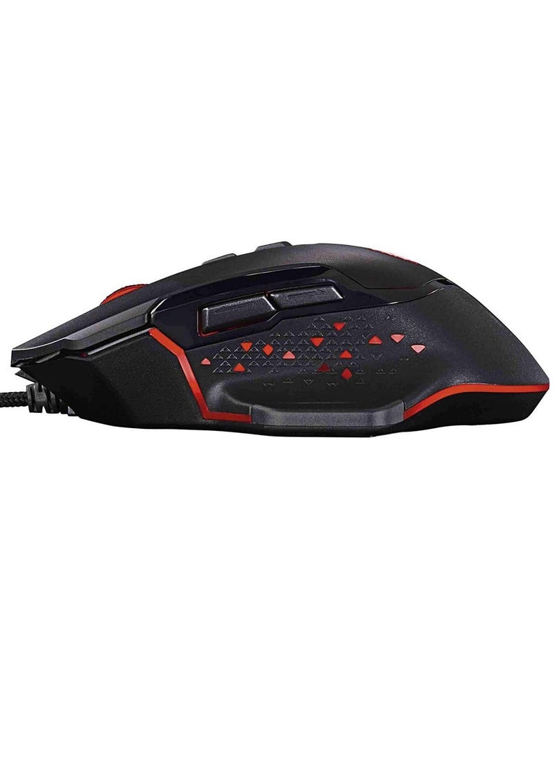 SilverCrest RGB Gaming Mouse - AVAGO 3050 4000DPI Optical (1000 Hz / 60IPS / 20G)- 6 LED Lights - 7 Prograble Buttons - Non-Slip Wired Ergonomic For MMO,RTS,FPS, MOBA Games (SGM 4000 A1) - Image 4