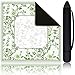 Sonwyoung Chinoiserie Mahjong Mat with 1 Carrying Bag 315 x 315 Green and White Rubber Anti Slip and Noise Reduction Multi Purpose Game Table Cover for Mahjong Card Board Tile Games - Image 3