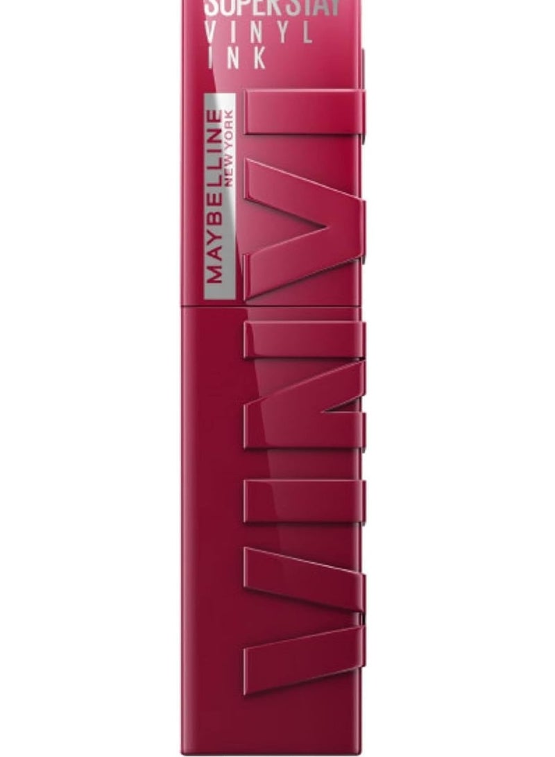 Maybelline New York Super Stay Vinyl Ink Longwear Transfer Proof Gloss Lipstick, 30 UNRIVALED