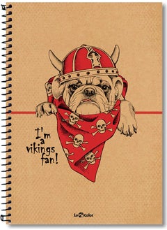 Le Color School Notebook Eco Kraft A4 Hard Cover Plain 200 Pages  - Image 1