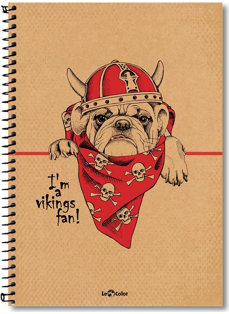 Le Color School Notebook Eco Kraft A4 Hard Cover Plain 200 Pages  - Image 1