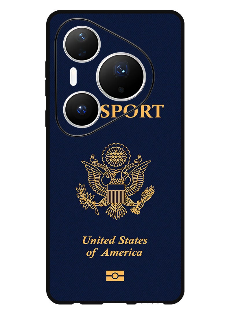 Theodor Case Compatible with Huawei Pura 80 Pro Plus 6.8 Inch Protection Shockproof Bumper Cover Usa Passport - Image 1