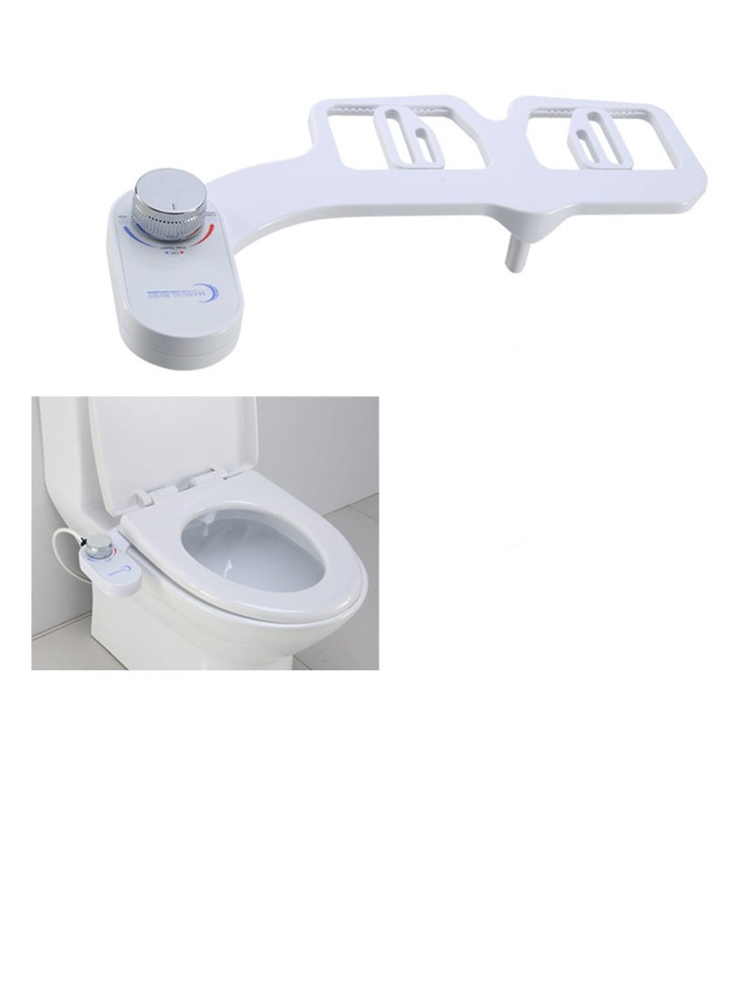 Adjustable Water Pressure Bidet Self-Cleaning Nozzle Fresh Water Non-Electric Bidet Attachment for Toilet Seat Easy Installation - Image 1