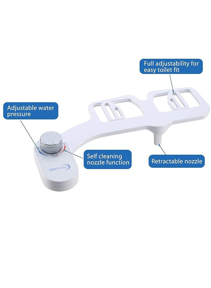 Adjustable Water Pressure Bidet Self-Cleaning Nozzle Fresh Water Non-Electric Bidet Attachment for Toilet Seat Easy Installation - Image 3