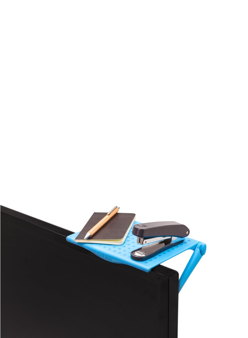 bobino TV Monitor Screen Shelf | Turquoise | Anti-Slid Anti-Skid Minimalist Monitor Mounted Organizer for Photo Frames, Remote, Pots, Dolls - Image 3