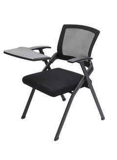 Multi Home Furniture Folding Training Chair with Mesh Back and Writing Pad MH-30-BLACK  - Image 1