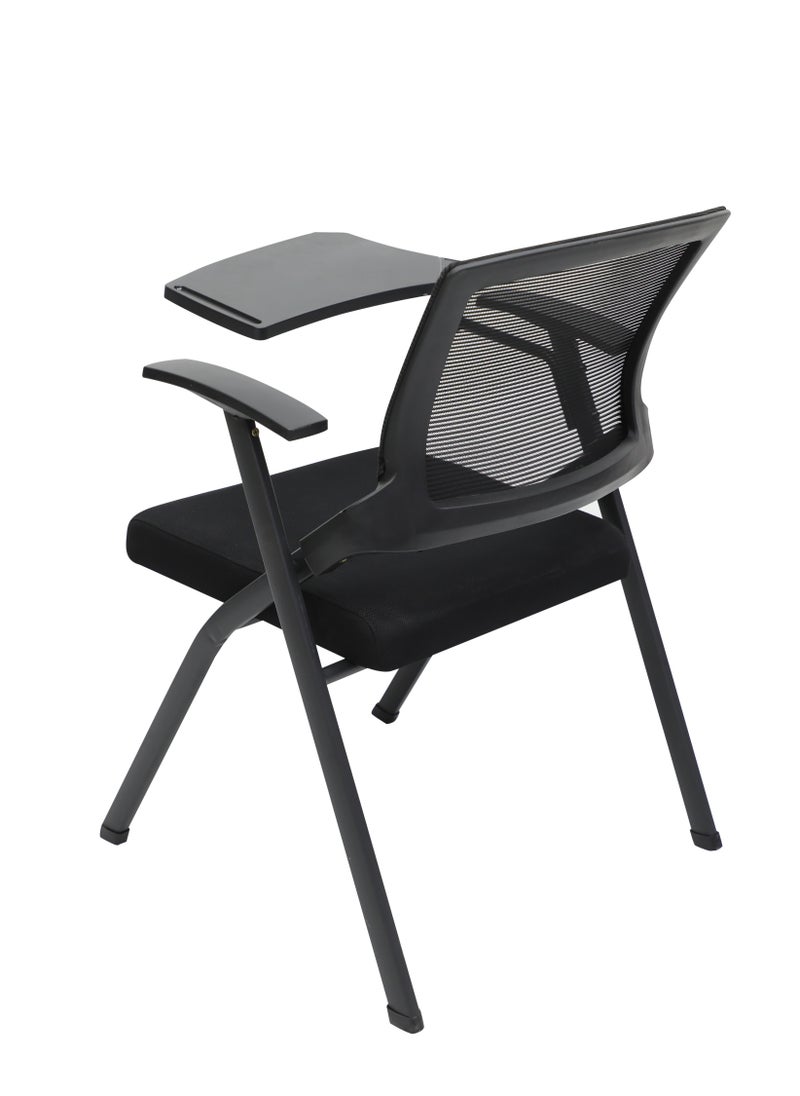 Multi Home Furniture Folding Training Chair with Mesh Back and Writing Pad MH-30-BLACK  - Image 2