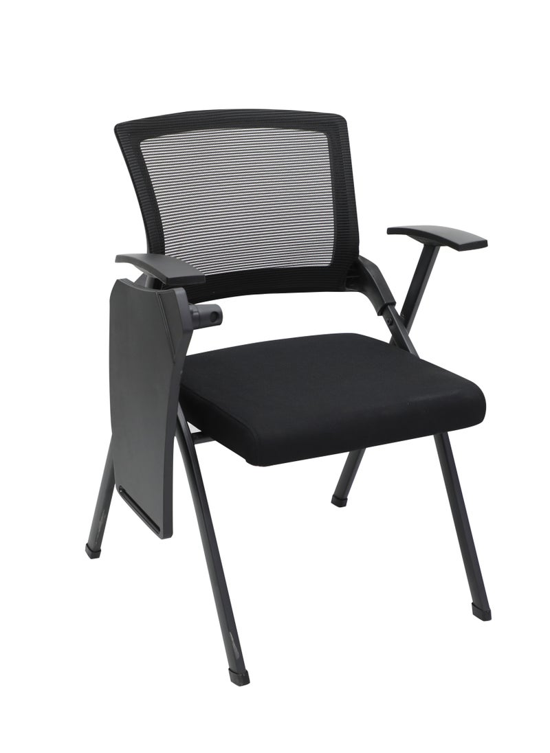 Multi Home Furniture Folding Training Chair with Mesh Back and Writing Pad MH-30-BLACK  - Image 3