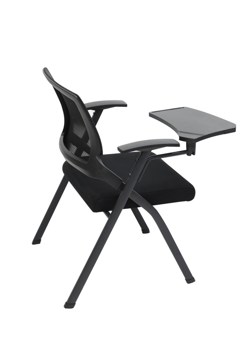 Multi Home Furniture Folding Training Chair with Mesh Back and Writing Pad MH-30-BLACK  - Image 5