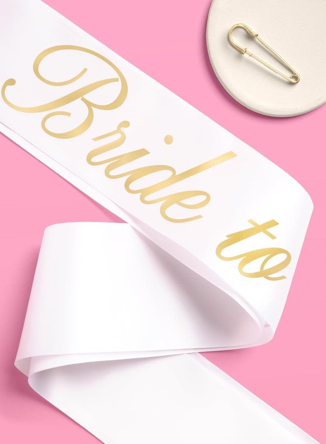 أكس أو، فيتي xo, Fetti Bride and Groom Sash Duo 2 Pack | White and Black satan, Gold Foil, Bridal Shower, Linegate Party, Bachelorette Decor, Wedding Mr & Mrs. - Image 3