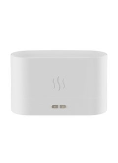 Noiseless Desk Flame Humidifier for Bedroom, Home, Office, Yoga Essential Oil Diffuser with No-Water Auto-Off Protection, 7 Color Lights