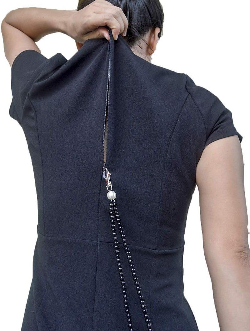 yeezo Dress Zipper Helper Zipper Puller Zipping Up Down Dress Yourself Zip Aid Tool Zipper Pull Assistant (Black) - Image 4