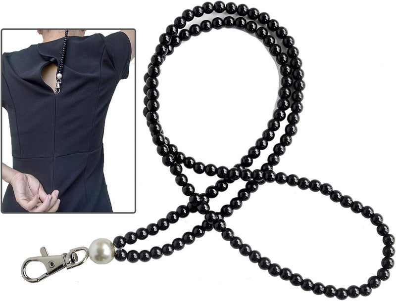 yeezo Dress Zipper Helper Zipper Puller Zipping Up Down Dress Yourself Zip Aid Tool Zipper Pull Assistant (Black) - Image 1