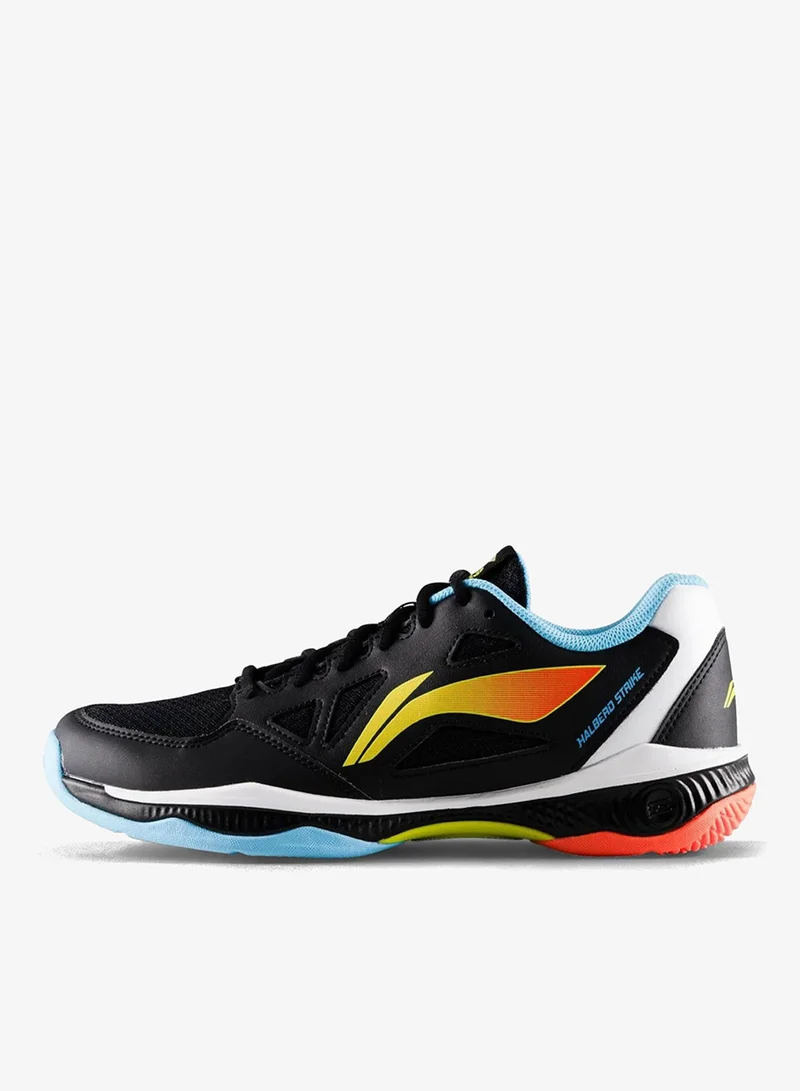 Li-Ning Black/Standard White Li-Ning Halberd Strike Non Marking Badminton Shoes  | Best Price UAE