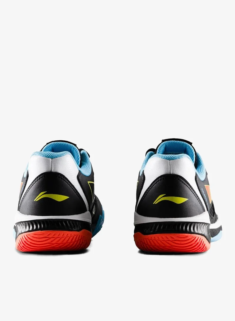 Li-Ning Black/Standard White Li-Ning Halberd Strike Non Marking Badminton Shoes  | Best Price UAE