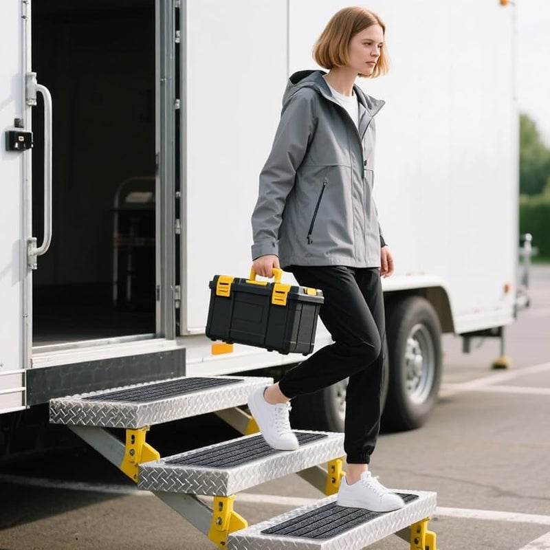 Non Slip RV Stair Treads 4 Pack Sturdy Stain Resistant Pet Friendly Vehicle Step Covers - Image 4