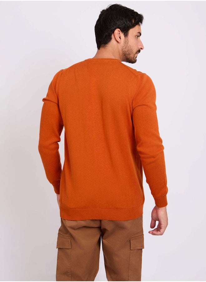 DALYDRESS - Men Regular Fit Pullover - Orange - Image 1