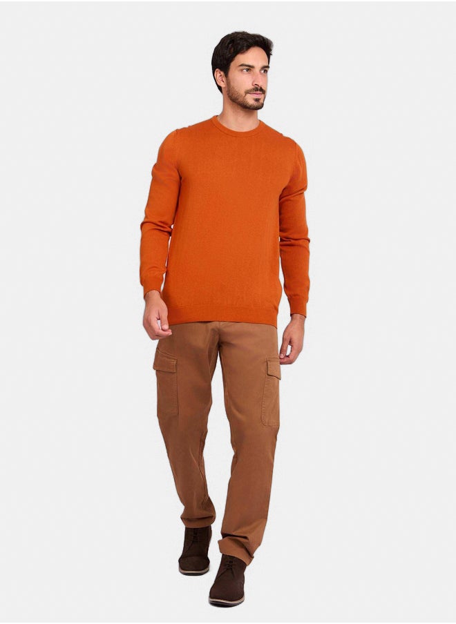 DALYDRESS - Men Regular Fit Pullover - Orange - Image 1