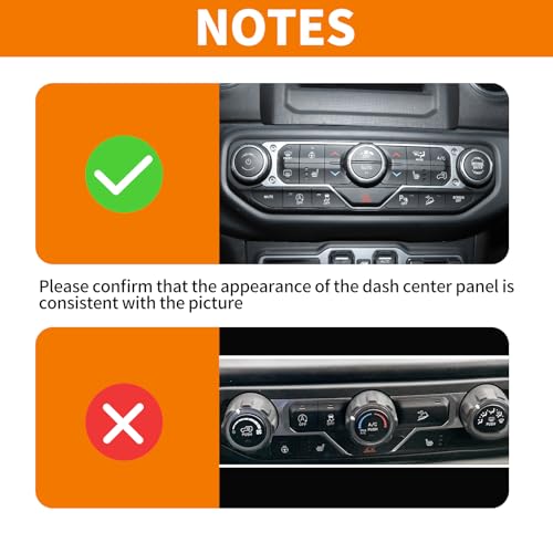 RT-TCZ for Wrangler JL Carbon Fiber Center Dash AC Switch Cover Trim Frame for Jeep Wrangler JL JLU Gladiator JT 2018-2023 Carbon Fiber Interior Accessories - Image 2