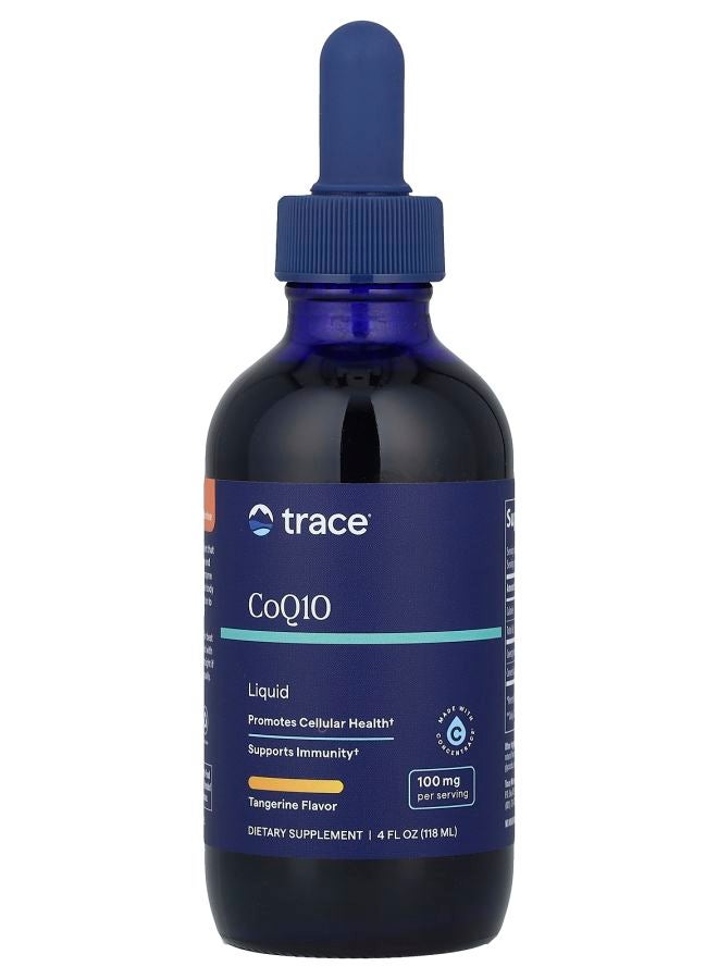 Trace Minerals Liquid CoQ10 Tangerine 100 mg 4 fl oz (118 ml)