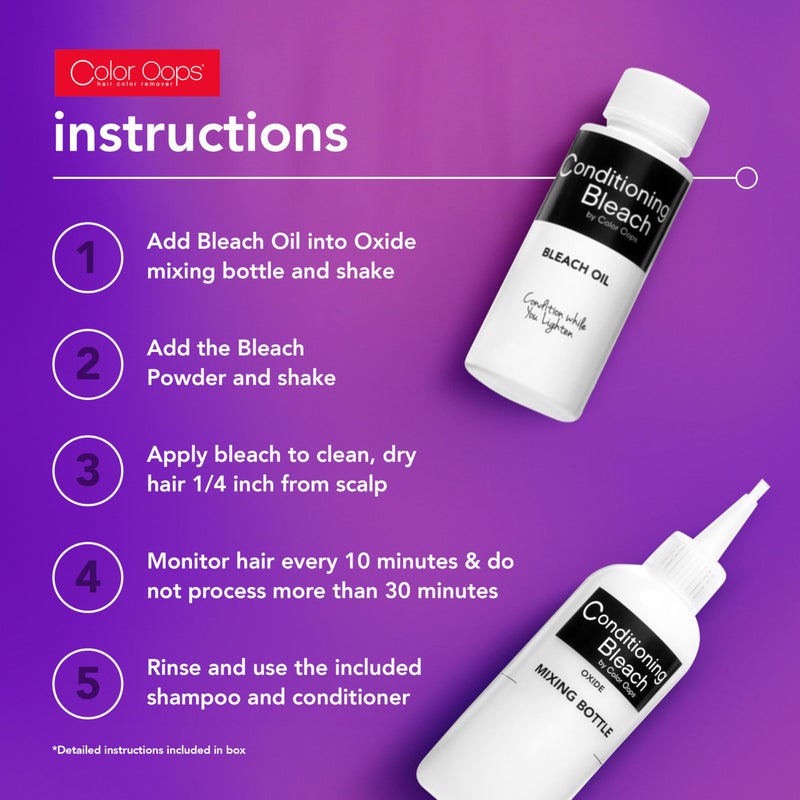 Color Oops Hi-Lift Bleach | Lifts 3-5 Levels | Nourishing & Moisturizing Formula - Image 3