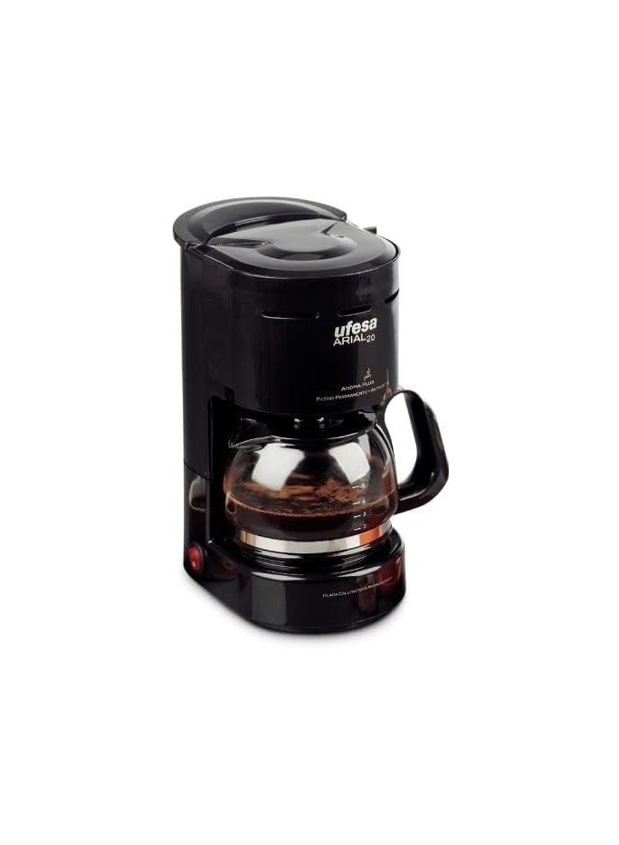 UFESA CG7215 Arial 20 Espresso Coffee Machine 15 Bar, 1L Water Tank, 230V, Compact & Easy to Clean – Black - Image 1