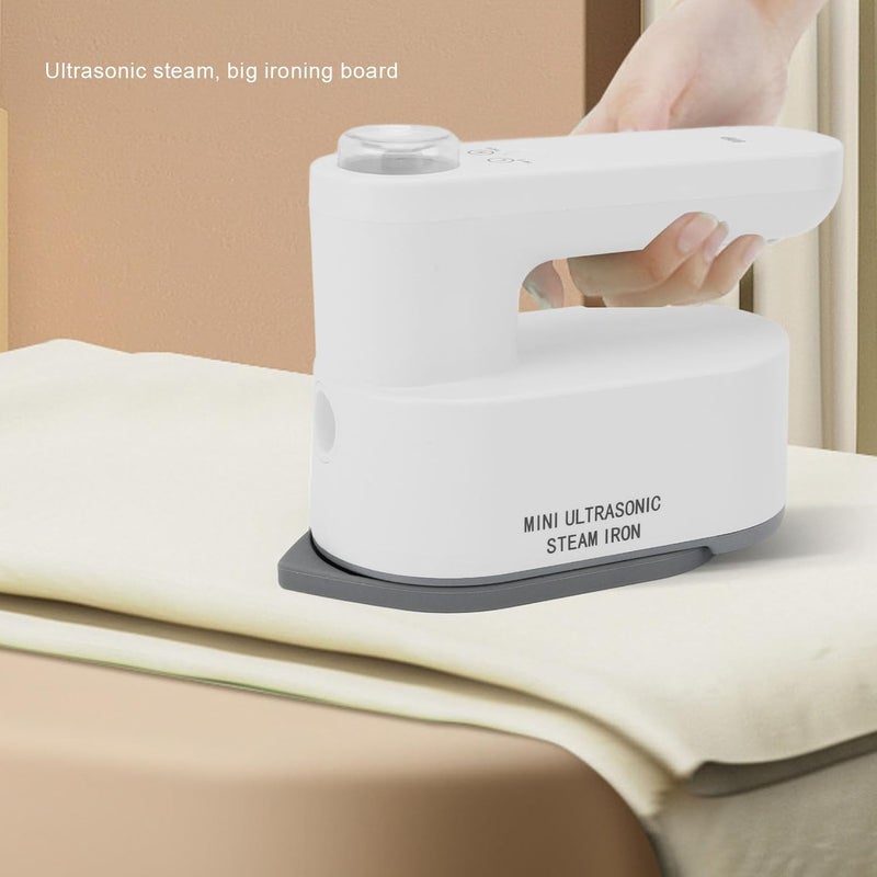 Ashata Mini Steam Iron for Clothes, Cordless Portable Handheld Steamer, Travel Steamer Iron for Clothes, Rechargeable Dry Wet Steam Iron for Clothes Home Dormitory Travel Business - Image 2