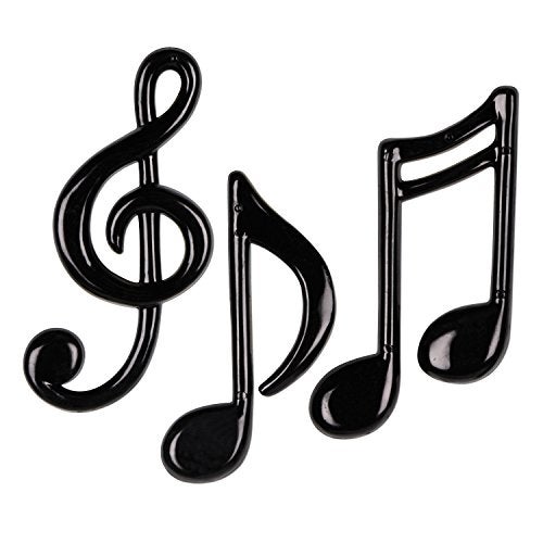 Beistle Molded Plastic Musical Notes - Image 1