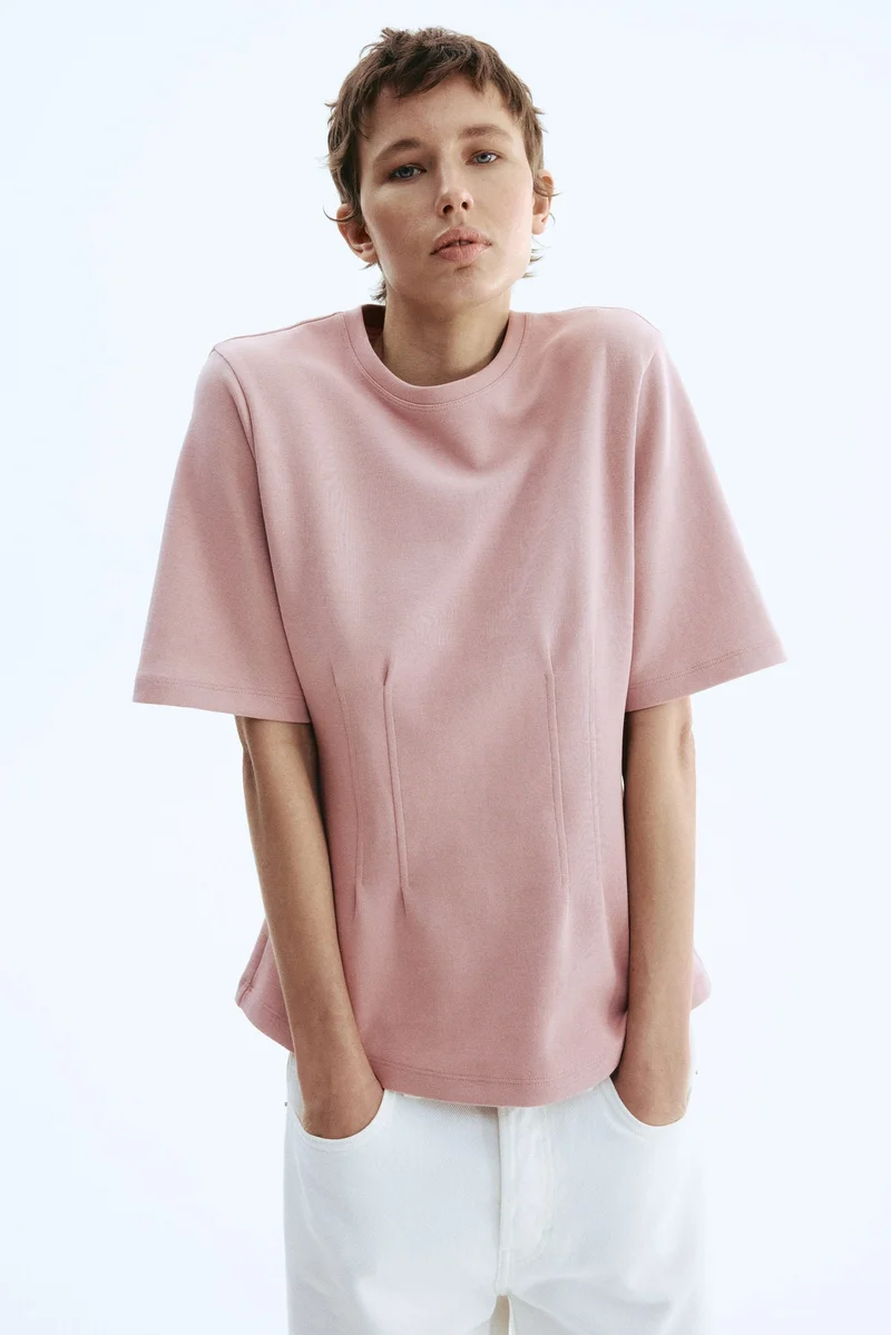 اتش اند ام تي-شيرت بخصر عملي