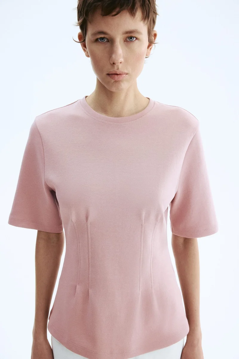 H&M Waisted interlock T-shirt