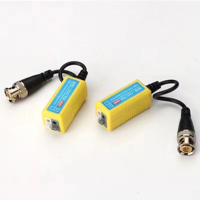WiredCom WiredCom 8MP Split Joint Mini CCTV BNC HDCVITVICVBSAHD Passive Transceiver Video Balun PACK OF 2 - Image 3