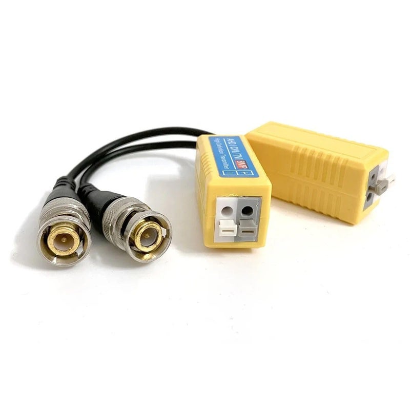 WiredCom WiredCom 8MP Split Joint Mini CCTV BNC HDCVITVICVBSAHD Passive Transceiver Video Balun PACK OF 2 - Image 2