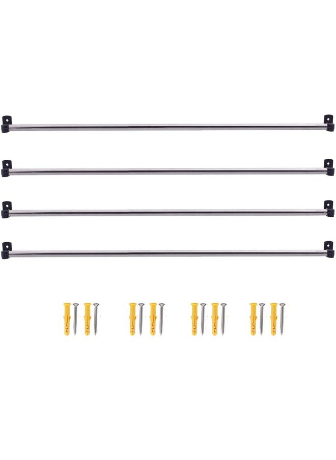 YYST Gift Wrapping Paper Wall Mount Storage Station Organizer Dispensing Rack For Gift Wrapping Paper Up To 40 Inch(100Cm) Wide. (Black4)  - Image 1