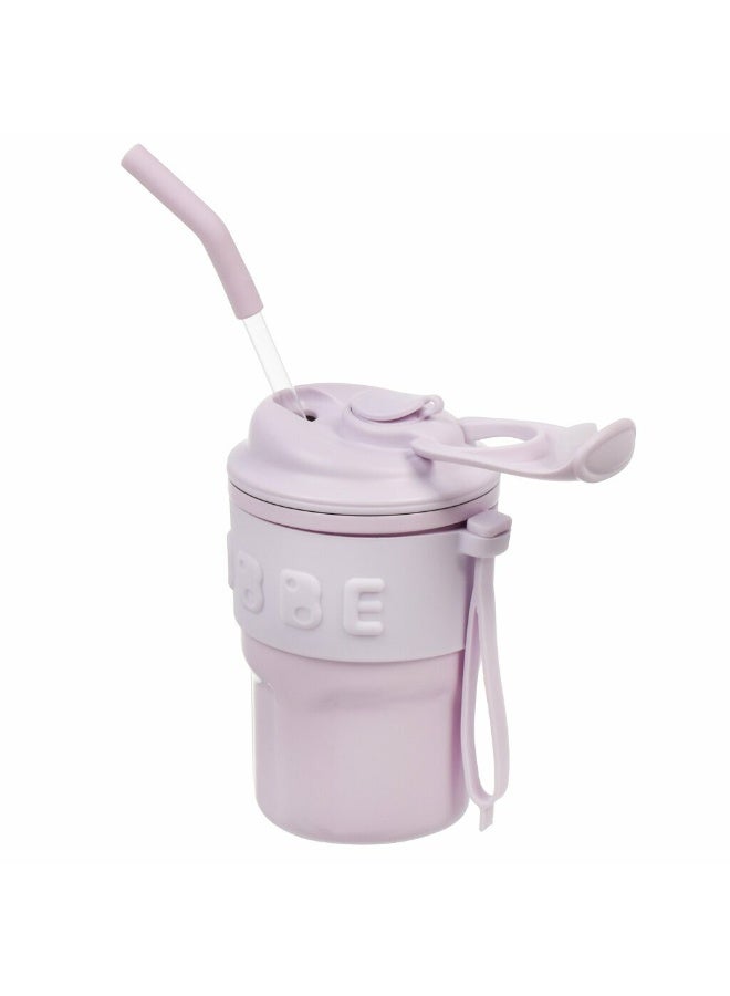 هابي هوم كوب قهوة معزول من الفولاذ المقاوم للصدأ، ساخن وبارد لساعات طويلة، مع غطاء سيليكون مضاد للانزلاق، مقاوم للانسكاب وسهل الشرب - 450 مل - Image 3