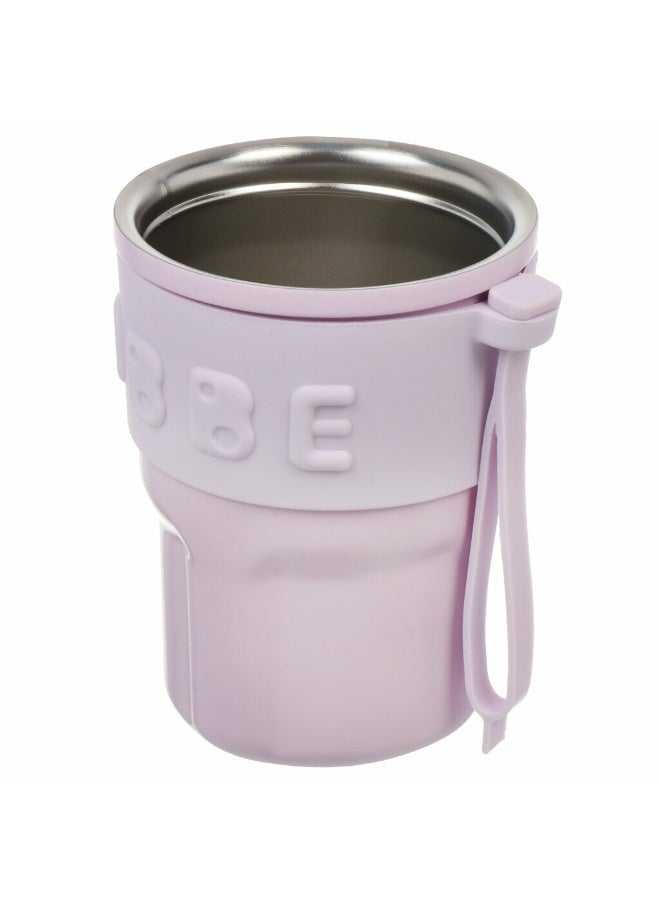 هابي هوم كوب قهوة معزول من الفولاذ المقاوم للصدأ، ساخن وبارد لساعات طويلة، مع غطاء سيليكون مضاد للانزلاق، مقاوم للانسكاب وسهل الشرب - 450 مل - Image 5