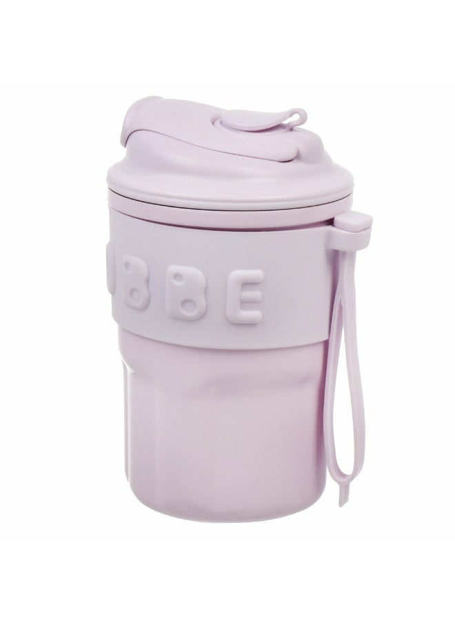 هابي هوم كوب قهوة معزول من الفولاذ المقاوم للصدأ، ساخن وبارد لساعات طويلة، مع غطاء سيليكون مضاد للانزلاق، مقاوم للانسكاب وسهل الشرب - 450 مل - Image 4