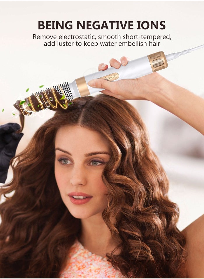 Joshberg - 7 in 1 Hair Styler Brush & Hair Dryer, Hair Curler,Hot Air Brush Set,110000 RPM High Speed Multi Styler Hair Straightener,Automatic Curling hair for Fast Drying Curling Volumizing Straightening - Image 1