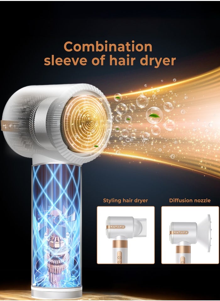 Joshberg - 7 in 1 Hair Styler Brush & Hair Dryer, Hair Curler,Hot Air Brush Set,110000 RPM High Speed Multi Styler Hair Straightener,Automatic Curling hair for Fast Drying Curling Volumizing Straightening - Image 1