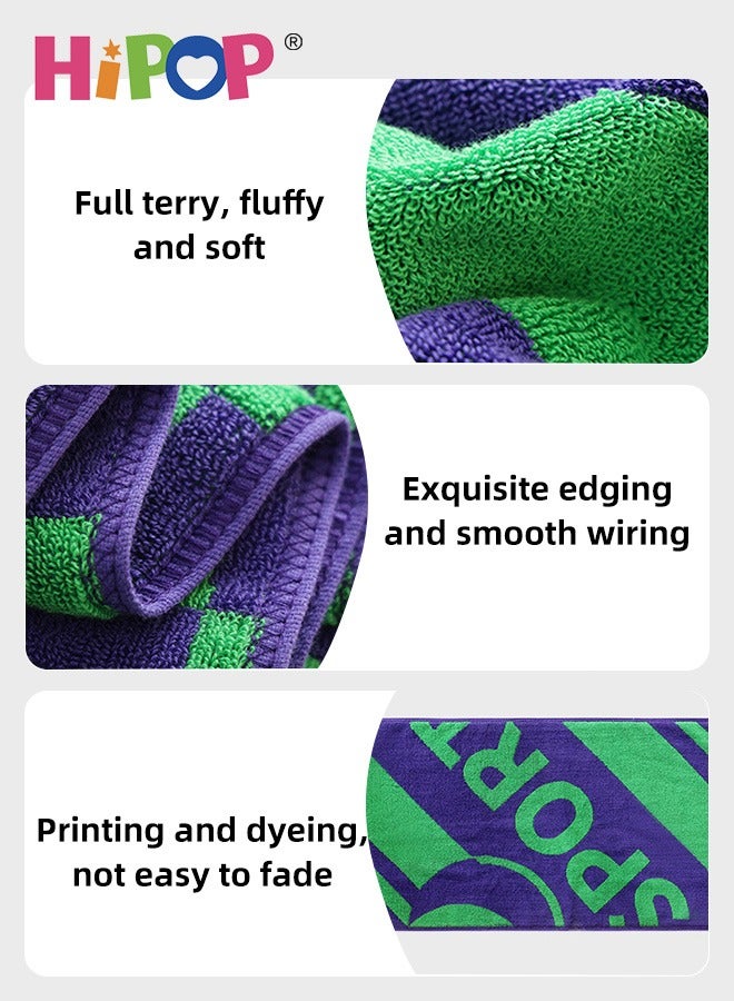 HIPOP 38*110 cm Cotton Gym Towel, Quick Dry Sports Towel, Super Absorbent Sports Towel for Men & Women, Sport Sweat Towel for Fitness, Camping, Yoga, Beach, and Travel – Lightweight and Compact - Image 2