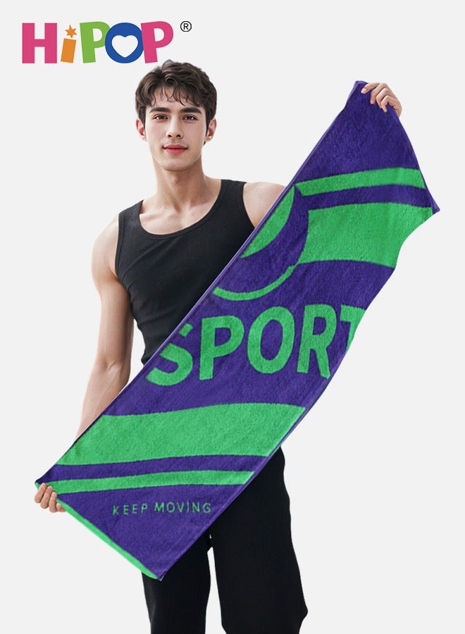 HIPOP 38*110 cm Cotton Gym Towel, Quick Dry Sports Towel, Super Absorbent Sports Towel for Men & Women, Sport Sweat Towel for Fitness, Camping, Yoga, Beach, and Travel – Lightweight and Compact - Image 5