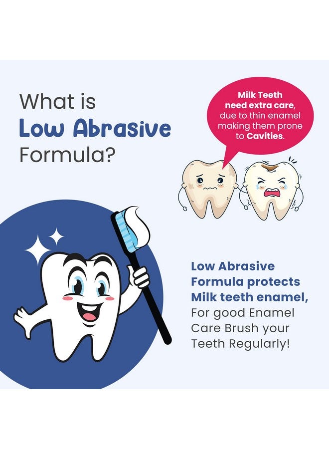 موذر سبارش معجون أسنان ماذر سبارش للأطفال - 50 جرام، بنكهة التوت الأزرق (مع فرشاة أسنان مجانية) | يقوي اللثة ويبيض الأسنان | معجون أسنان للأطفال خالٍ من المواد الحافظة والفلورايد | مضاد للتسوس والعناية بمينا الأسنان - Image 4