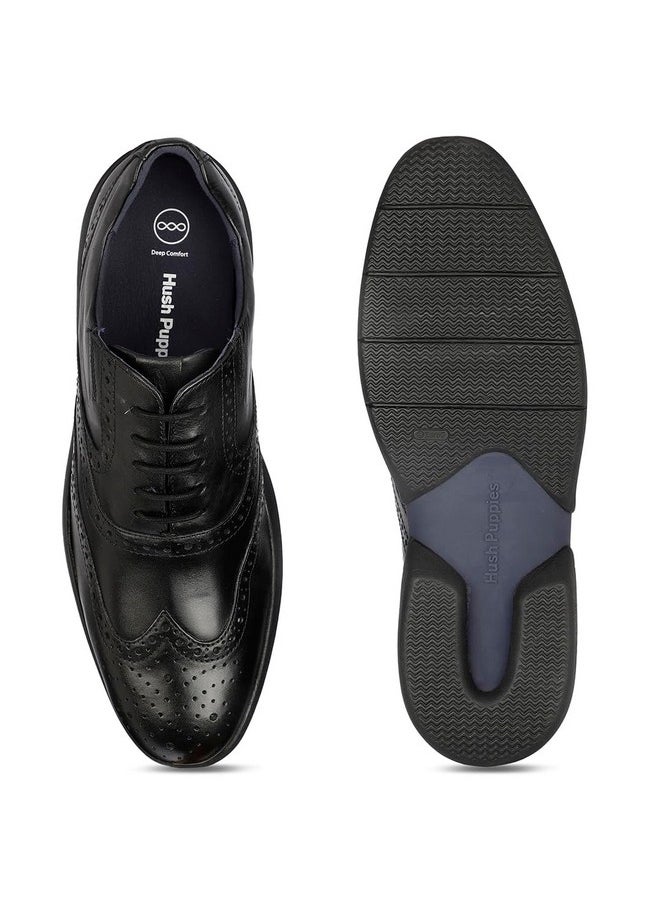 هاش بابيز - حذاء Hush Puppies رجالي برباط من Savile Row Oxford باللون الأسود - Image 1