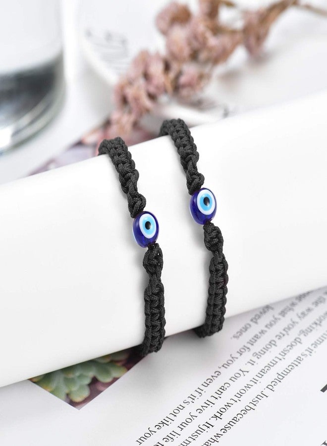 Tarsus Evil Eye Bracelets for Men, Braided Woven Rope Male Protection Good Luck Lucky Bracelet - Image 2